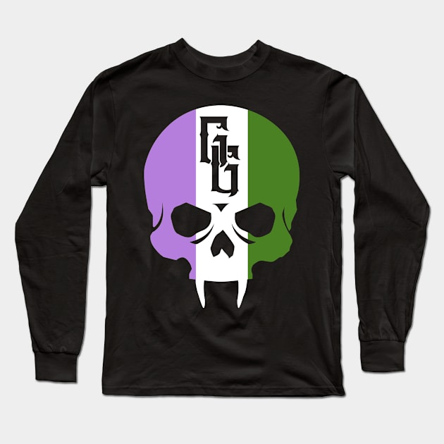 Genderqueer Pride Gehenna Long Sleeve T-Shirt by highcouncil@gehennagaming.com